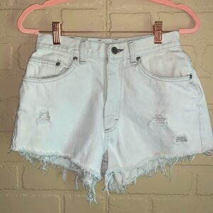 Vintage Distressed Frayed Cut Off Shorts‎